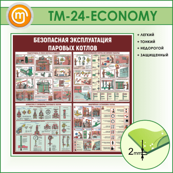 Стенд «Безопасная эксплуатация паровых котлов» (TM-24-ECONOMY)